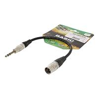 Sommer Cable HBP-XM6S-0090 Audio Adapterkabel [1x XLR-stekker 3-polig - 1x Jackplug male 6,3 mm (mono)] 0.90 m Zwart - thumbnail