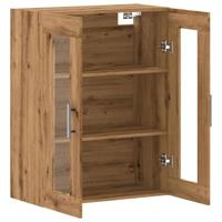 Dressoir 69,5x34x90 cm bewerkt hout artisanaal eikenkleur - thumbnail