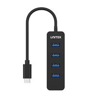 UNITEK HUB USB-C 4XUSB-A 3.1, ACTIEF, 10 WATT,H1117B - thumbnail