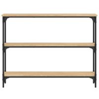 Wandtafel 100x22,5x75 cm bewerkt hout sonoma eikenkleurig - thumbnail