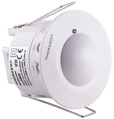 Thorgeon Radar bewegingssensor inbouw plafond 360 graden wit - 3900544