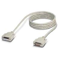 Phoenix Contact Aansluitkabel Serieel, Parallel [1x D-sub bus 15-polig - 1x D-sub stekker 15-polig] 5.00 m Wit - thumbnail