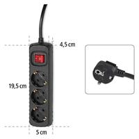 Hama 3-Wegs Distributie Met Switch Zwar. - thumbnail