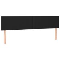 Boxspring met matras kunstleer zwart 120x190 cm - thumbnail