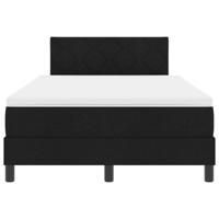 Boxspringbed met matras met matras Zwart 120 x 190 cm Stof - thumbnail