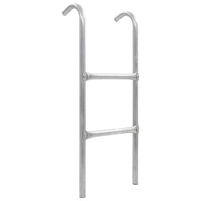 VidaXL Trampolineladder met 2 sporten 72 cm staal zilverkleurig (geschikt voor 65 cm hoogte) VidaXL Trampolineladder met 2 sporten 72 cm staal zilverkleurig (geschikt voor 65 cm hoogte)