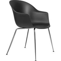 Gubi Bat eetkamerstoel chroom Black - thumbnail