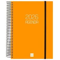 Agenda Finocam OPAQUE Oranje A5 15,5 x 21,2 cm 2026 - thumbnail