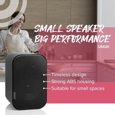 ArtSound: UNI20 Satelliet Speakers (2pc), 10 - 40 W - Zwart ArtSound: UNI20 Satelliet Speakers (2pc), 10 - 40 W - Zwart