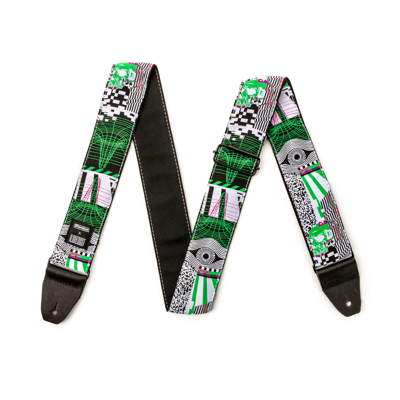 Dunlop ILOVEDUST Jacquard Strap ILD16 Tempest Fuzz gitaarband