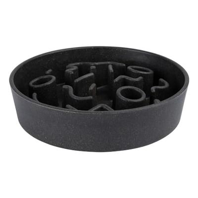 District 70 Bamboo slowfeeder donkergrijs voor de hond 28 cm