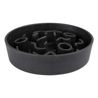 District 70 Bamboo slowfeeder donkergrijs voor de hond 28 cm - thumbnail