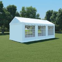 Vidaxl Tuinpaviljoen 3x6 M Pvc Wit - thumbnail
