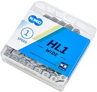 Ketting single speed KMC HL1 Wide Silver 100 schakels - zilver - thumbnail