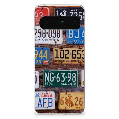 Google Pixel 8 Pro | Siliconen hoesje | met foto Kentekenplaten