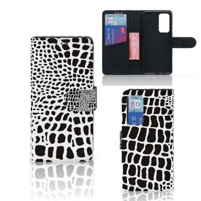 Huawei P40 | Telefoonhoesje | Met pasjeshouder | Slangenprint Huawei P40 | Telefoonhoesje | Met pasjeshouder | Slangenprint
