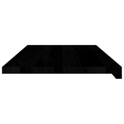 Vensterbanken 2 st 80x40x2 cm massief eikenhout donkerbruin