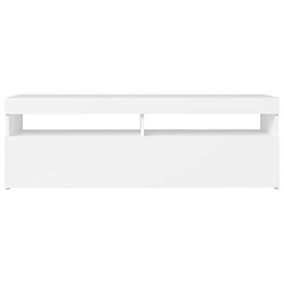 Tv-meubel met LED-verlichting 120x35x40 cm wit