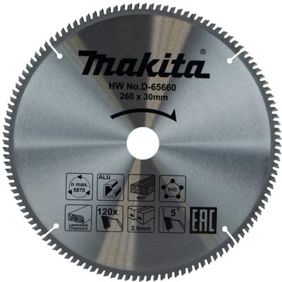Makita Accessoires D-65676 Afkortzaagblad | div. materialen | 305x30x2,8 | 80T | 5g - D-65676