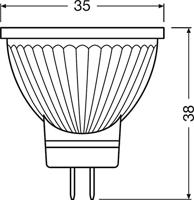 OSRAM HOMELIGHTING 4058075433083 LED-lamp Energielabel G (A - G) GU4 Reflector 3.2 W = 20 W Warmwit (Ø x l) 35 mm x 38 mm 1 stuk(s) - thumbnail