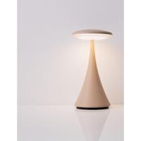 Lyora TafellampElbo zand bruin oplaadbaar met USB - 9030137 - thumbnail