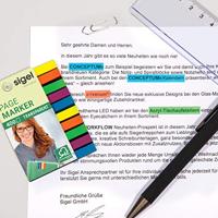 Sigel Plakmarker HN617 Groen, Blauw, Violet, Geel, Oranje - thumbnail