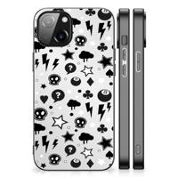 Telefoonhoesje Apple iPhone 13 | iPhone 14 Silver Punk - thumbnail