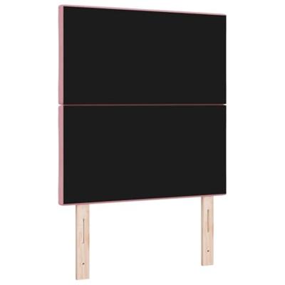 LED Hoofdbord met LED -striplichten Roze 80 cm Fluweel