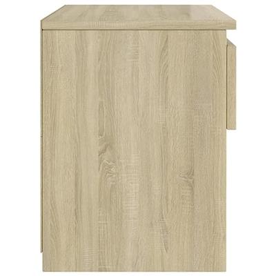 Nachtkastjes 2 st 40x30x39 cm spaanplaat sonoma eikenkleurig