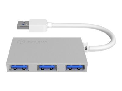 Icybox IB-HUB1402 4 x USB 3.0 hub naar USB 3.0 poort