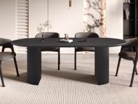 Ovale eettafel LARUSSO 220 cm donkerbruin - thumbnail