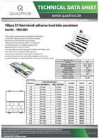 Quadrios 1905CA061 Krimpkous assortiment Zwart, Wit 100 onderdelen - thumbnail