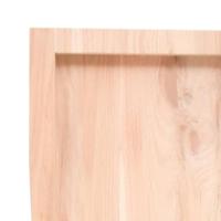 Wandschap 120x60x(2-6) cm onbehandeld massief eikenhout - thumbnail