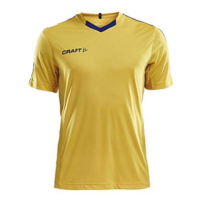 Craft 1905561 Progress Contrast Jersey M - Yellow/Club Cobolt - 3XL