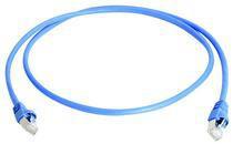 Telegärtner 100009126 RJ45 Netwerkkabel, patchkabel CAT 6A S/FTP 15.00 m Blauw Vlambestendig, Snagless, Pair afscherming, Afgeschermd (dubbel), Halogeenvrij,