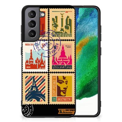 Samsung Galaxy S21FE TPU Backcover Postzegels Samsung Galaxy S21FE TPU Backcover Postzegels