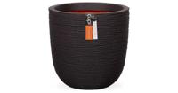 Bloempot Pot bol rib nl 35x34 - zwart Capi Nature - Capi europe - thumbnail
