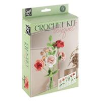 Creative Craft Group Haakpakket bloemen boeket 6 rozen - thumbnail