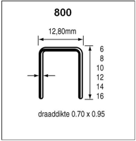 Dutack Niet serie 800 Cnk 10 mm doos 10 duizend - 5088019 - thumbnail