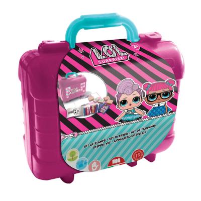 Multiprint L.o.l. surprise reis stempel- en kleurkoffer