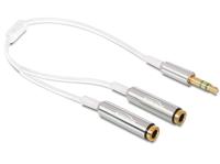 DeLOCK Cable audio splitter stereo jack male 3.5mm > 2x stereo jack female splitterkabel - thumbnail