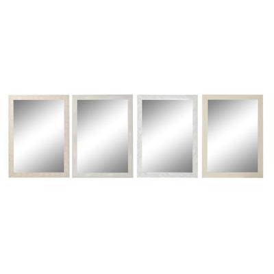 Wandspiegel DKD Home Decor Ivoor 70 x 2 x 97 cm (4 Stuks) Wandspiegel DKD Home Decor Ivoor 70 x 2 x 97 cm (4 Stuks)