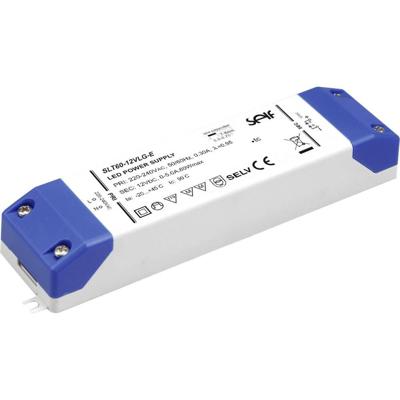 Self Electronics SLT60-24VLG-E LED-driver Constante spanning 60 W 0 - 2.5 A 24.0 V/DC Geschikt voor meubels, Niet dimbaar, Overbelastingsbescherming, Self Electronics SLT60-24VLG-E LED-driver Constante spanning 60 W 0 - 2.5 A 24.0 V/DC Geschikt voor meubels, Niet dimbaar, Overbelastingsbescherming,