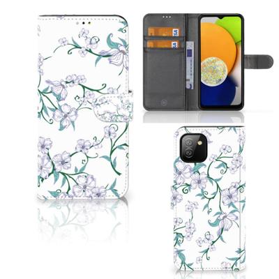 Samsung Galaxy A03 Uniek Hoesje Blossom White Samsung Galaxy A03 Uniek Hoesje Blossom White