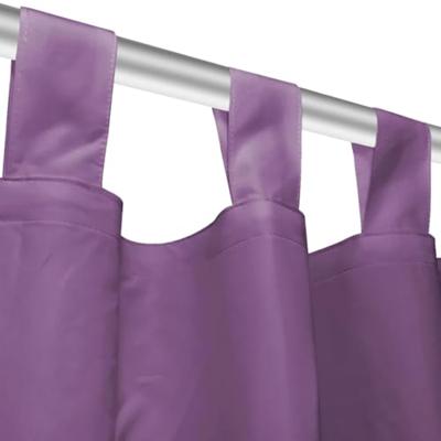 VidaXL Micro-satijnen gordijnen met lussen 140x175 cm lila 2 st