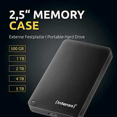 Intenso Memory Case 4TB (USB 3.0) Externe harde schijf Zwart - thumbnail