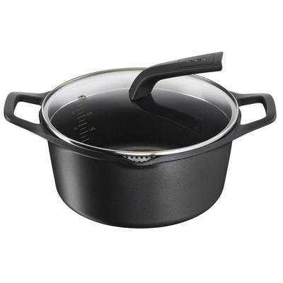 Kookpot met Deksel Tefal E2494644 Zwart Ø 24 cm