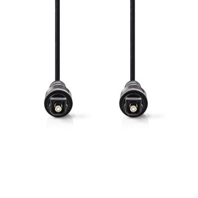 Nedis CAGB25000BK50 Optische Audiokabel Toslink Male - Toslink Male 5,0 M Zwart - thumbnail