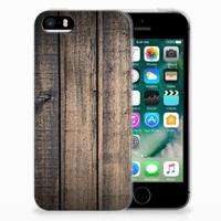 Apple iPhone SE | 5S | Bumper Hoesje | Steigerhout - thumbnail