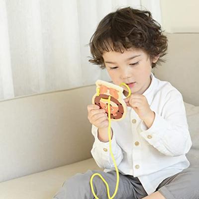 Classic World world rijgpuzzel wilde dieren, 10dlg.